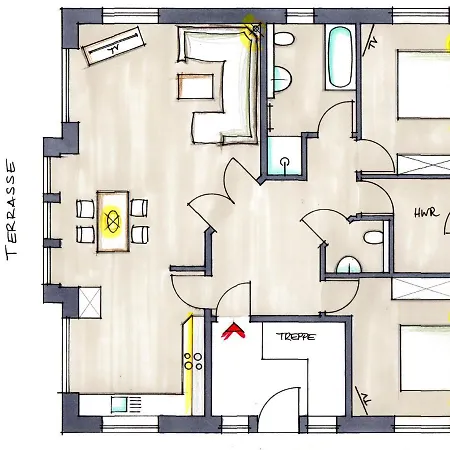 Kanalblick Schiffsdeck Apartament *